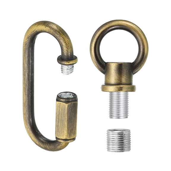 1 Pack M10 Lifting Eye Nut Kit, Bolt Screw Ring, 88 lbs Bronze