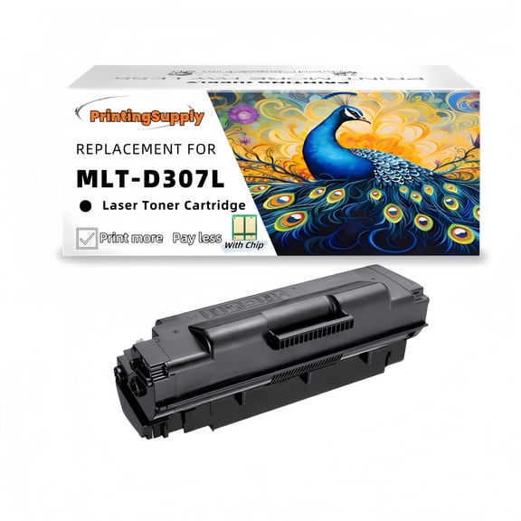 1 Pack MLT-D307L Black Toner Cartridge Compatible for Samsung MLT-D307L ML-4510 ML-4512 ML-5010 ML-5012