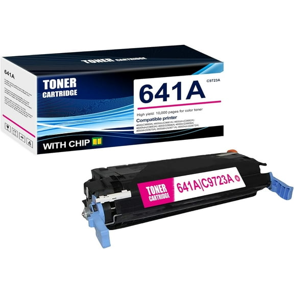1-Pack Magenta 641A C9723A Toner Cartridge: Compatible 641A C9723A Replacement for HP M479fnw M479fdn M479fdw M454dn M454dw M454nw M478f-M479f M453-M454 Printer
