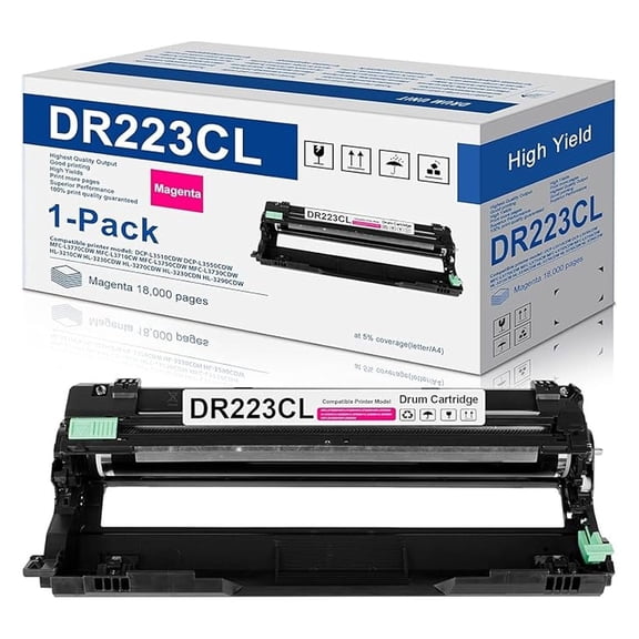 1-Pack Magenta Compatible DR223CL Drum Unit Replacement for DR-223CL Drum Works with MFC-l3770CDW MFC-l3750CDW MFC-l3710CW HL-l3290CDW HL-l3270CDW HL-l3210CDW HL-L3230CDW Printer