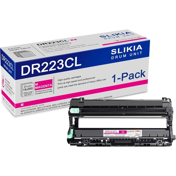1-Pack Magenta DR223CL Drum Unit: Compatible DR223CL DR-223CL Replacement for Brother MFC-L3770CDW L3710CW L3750CDW L3730CDW HL-3210CW 3230CDW 3270CDW 3230CDN DCP-L3510CDW L3550CDW Printer