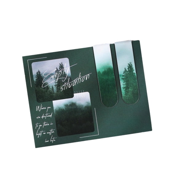 1-Pack Magnetic Bookmark Set, Double-Sided Four Seasons Themed Page Markers, Magnet Clips for Books, Planners, and Refrigerators, Gift for Readers and Students (Sky Theme)