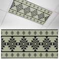 thumbnail image 1 of 1 Pack Magnetic Fluorescent Light Covers, 2x4 Ft, Aztec Triangle Pattern Green Black Western Tribal Magnetic Light Covers for Ceiling Lights Classroom Office Home Decor, 1 of 9