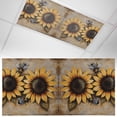 thumbnail image 1 of 1 Pack Magnetic Fluorescent Light Covers 2x4 Ft, Sunflower with Bee Sunflower Retro Linen Pastoral Magnetic Light Covers for Ceiling Lights Classroom Office Home Decor, 1 of 9