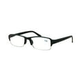 thumbnail image 1 of 1 Pack Men Women Rectangular Half Frame Blue Light Blocking Reading Glasses Readers for Gaming Computer +1.00, 1 of 6