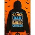 thumbnail image 1 of 1-Pack Men's Gaming Dad Hooded Sweatshirt - Funny I'm A Gamer Dad Saying, Long Sleeve Pullover Hoodie For Casual Streetwear, All-Season Comfort, BirthdayHalloween Gift For Gamers & Fathers - Machifal, 1 of 6