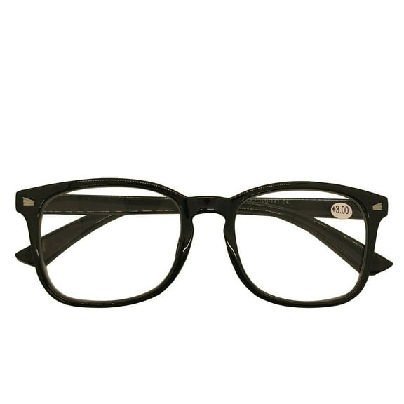 1 Pack Mens Womens Oval Round Frame Reading Glasses Blue Light Blocking Readers +1.00