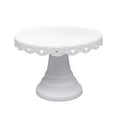 thumbnail image 1 of 1 Pack Metal Cake Stands, 10.43 Inch Pillar Style Cupcake Display Stand Dessert Trays for Wedding, Party, Birthday, Gatherings, White(White,10.43x10.43x7.48"), 1 of 7