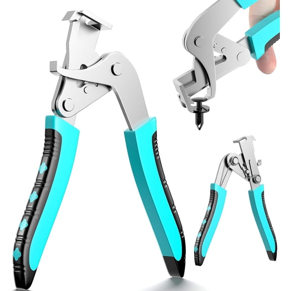 1 Pack Metal Car Clip Pliers Disassembly Tool, Professional Auto Trim Removal Tool, Plastic Clip Fastener Remover for Car Body Panel Dashboard Rivet with Spring Design, Anti-Slip Grip