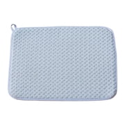 1 Pack Microfiber Dish Drying Mat, Highly Absorbent Dish Drainer Mats Quick Dry Kitchen Counter Pads,Washable Reusable Mat for Kitchen Counter Under Sink Coffee Rack Home Dish Drying,Blue,15.7x11.8"
