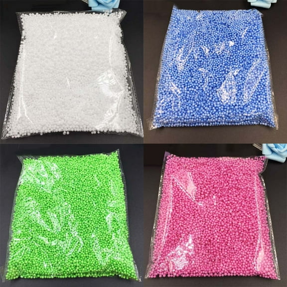 1 Pack Mini Filter Foam Beads Balls Arts Crafts Supplies DIY Decorative Beads Green Polystyrene