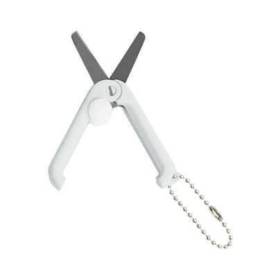 1 Pack Mini Folding Scissors With Key Chain Mini Telescopic Small Foldable Scissors Portable Pocket Travel Scissors Retractable Kids Shears Sharp For Cutting Scrapbooking Crafting Arts And Crafts for