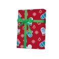thumbnail image 1 of 1 Pack, Mittens, Trees, and Snow Gift Wrap 24"x100', Cutter Box for Party, Holiday & Events, Made in USA, 1 of 1