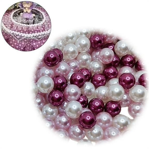 1 Pack of Mixed 3-8Mm Purple Imitation Pearl Decoration Clearance! 150Pcs Craft Pearls White/ Loose Pearls Beads 3 8Mm Non Pearls Round Pearls Vase Fillers & Crafting