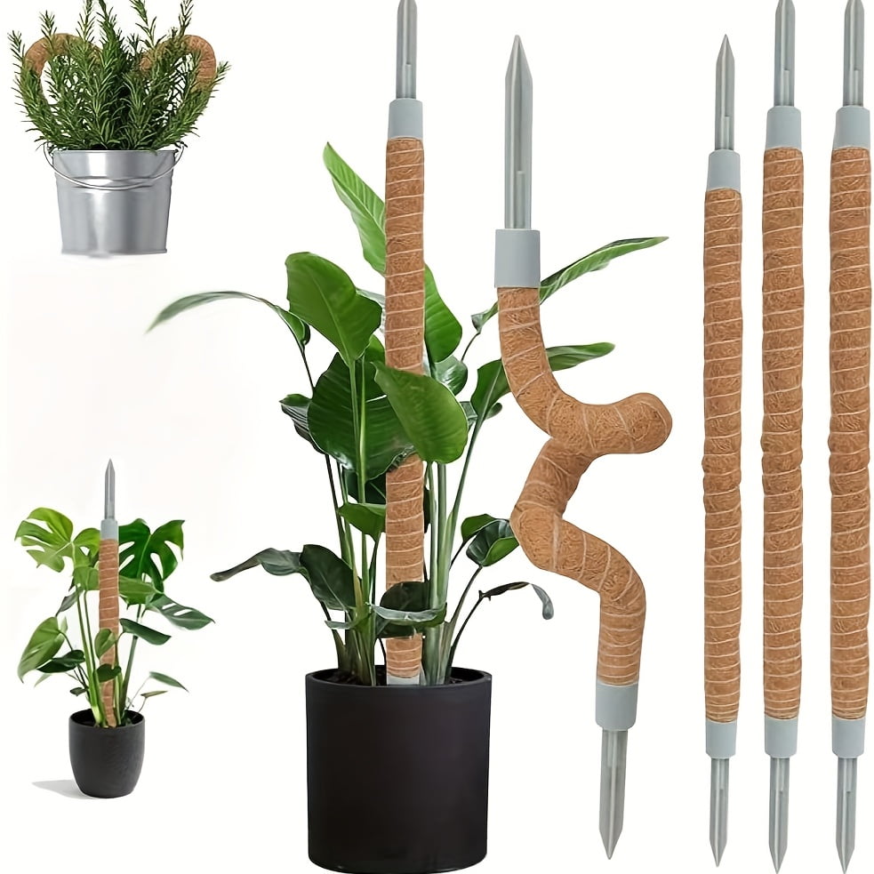 1 Pack Moss Pole, 47 Inches Bendable Monstera Plant Support, Coco Coir Moss  Poles for Climbing Plants, DIY Plant Stick Support Stake Kit for Pothos,  Philodendron and Potted Plants, etc. - Walmart.com