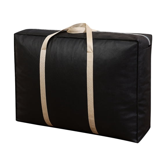 1 Pack Moving Bags Heavy Duty, 19X12.6X9" Extra Large Storage Totes Bag with Zippers, Space Saving Packing Bags for Moving with Sturdy Handles, Waterproof Moving Bins for Travel College Dorm