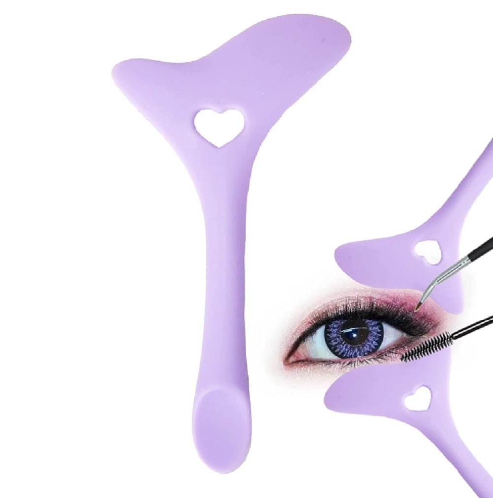 1 Pack MultiFunction Silicone Eyeliner and Eyebrow Stencil Kit Reusable Winged Eyeliner Aid