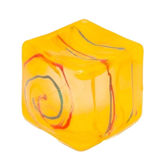 1 Pack Multi Swirl Pattern Slow Rebound Squeeze Block, Pocket Hand Decompression Cube, Soft Solid Foam Stress Aid for Classroom Prizes and Party Bag Fillers