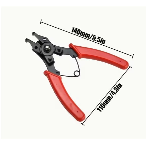Snap Ring Pliers Tool Kit for Retaining Rings Clamps Professional Steel