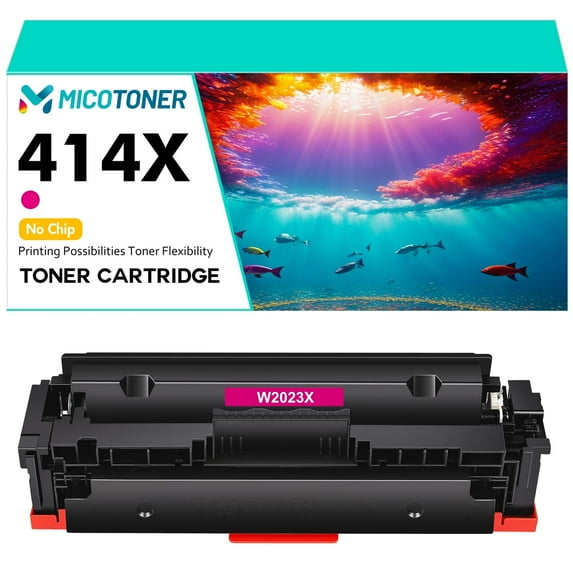 1-Pack NO Chip Compatible Toner Cartridge for HP 414X W2023X Color LaserJet M454dn M454dw MFP M479dn M479fdw Printer,with Tools (Magenta)