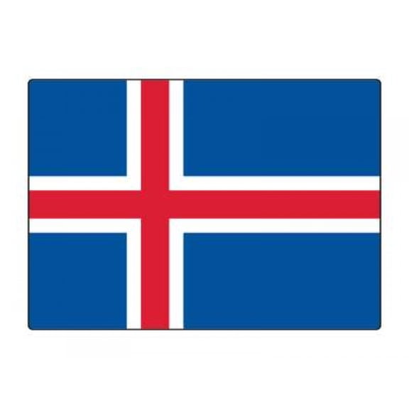1 Pack - National Flag Of Iceland - 5x7 Inch Metal Print