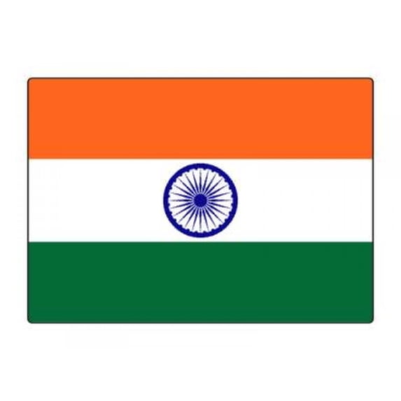 1 Pack - National Flag Of India - 5x7 Inch Metal Print