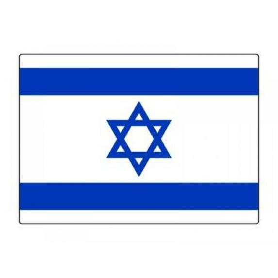 1 Pack - National Flag Of Isreal - 5x7 Inch Metal Print