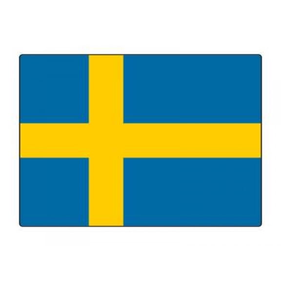 1 Pack - National Flag Of Sweden - 5x7 Inch Metal Print