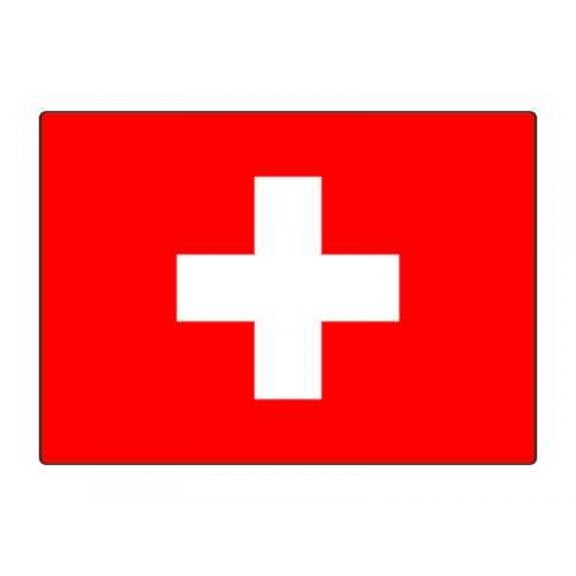 1 Pack - National Flag Of Switzerland - 5x7 Inch Metal Print