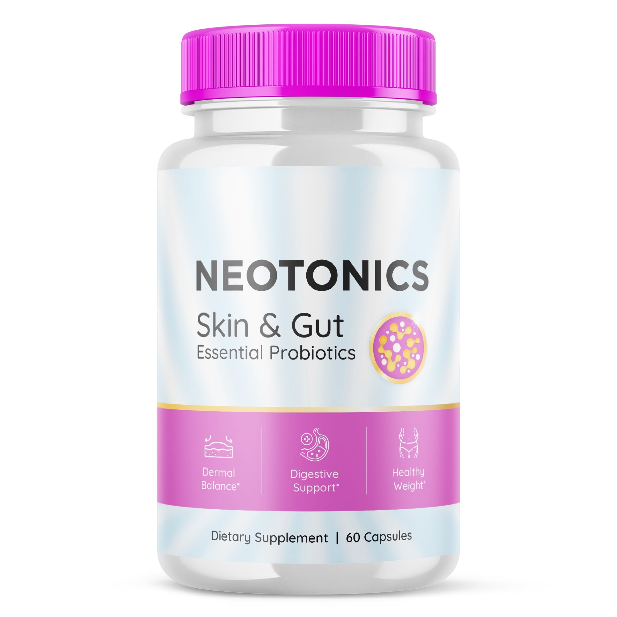 Neotonics Gluten Free Probiotic Capsules for Digestive Health & Bowel Function, 60 count (1 Pack) - Walmart.com