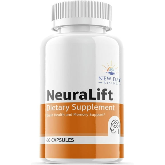 (1 Pack) NeuraLift - Brain Supplement - Dietary Supplement for Focus, Memory, Clarity, & Energy - Advanced Cognitive Support Formula for Maximum Strength - 60 Capsules
