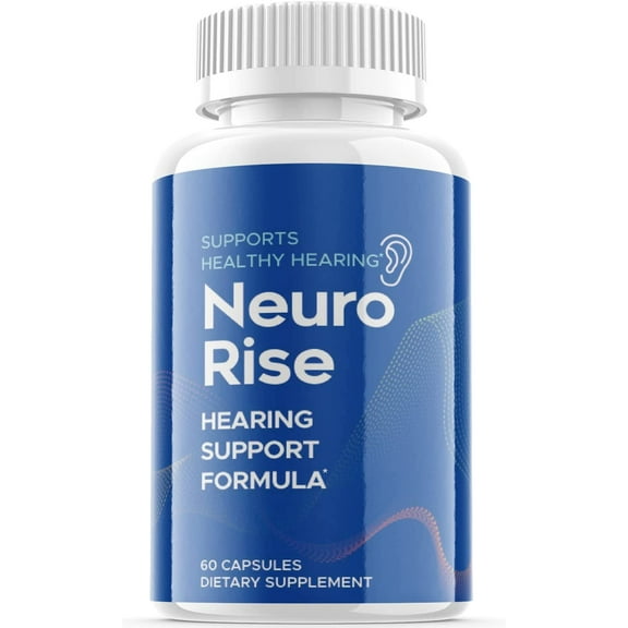 (1 Pack) Neuro Rise - Dietary Supplement for Hearing - Tinnitus Support for Healthy Middle and Inner Ear Structures, Including Cilia, Nerves and Blood Supply - 60 Capsules