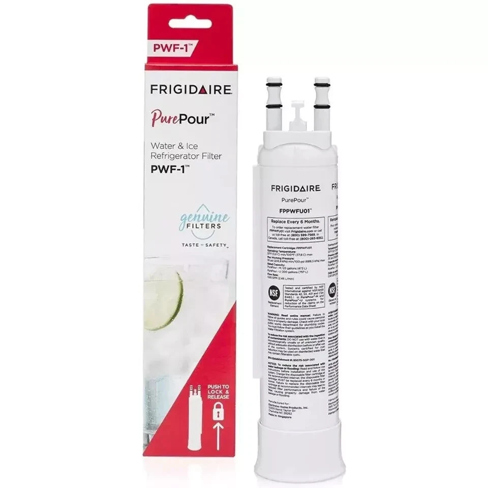 1 Pack New Fppwfu01 Pwf-1 Refrige Fit For Frigidaire Purepour Water &Ice Filter