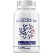 1 Pack Nooceptin - Nootropic Memory Booster Dietary Supplement for Focus, Memory, Clarity, Energy - Advanced Cognitive Formula for Maximum Strength - 60 Capsules