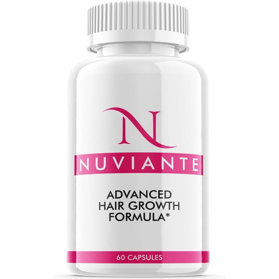 (1 Pack) Nuviante - Dietary Supplement for Hair Support - Revive and Nourish Hair Growth Advanced Formula - Boost Shine & Thickness - 60 Capsules