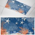 thumbnail image 1 of 1 Pack Ocean Corals Fluorescent Light Covers for Ceiling Lights Summer Beach Coral Sea Stars Dark Blue Magnetic Ceiling Light Covers Overhead Light Filters for Office Classroom Home, 1 of 9