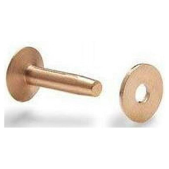 1" Pack Of 50 #9 Copper Rivets & Burrs