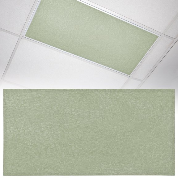 1 Pack Olive Green Fluorescent Light Covers for Ceiling Lights Natural Solid Color Organic Mottling Texture Magnetic Ceiling Light Covers Overhead Light Filters for Office Classroom Home