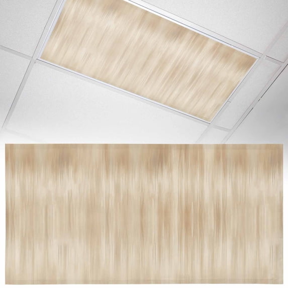 1 Pack Orange Ombre Striped Fluorescent Light Covers for Ceiling Lights Modern Abstract Art Magnetic Ceiling Light Covers Overhead Light Filters for Office Classroom Home