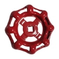thumbnail image 1 of 1 Pack Outdoor Faucet Handles,2.52" Spigot Handles Replacement Faucet Round Wheel Handle,0.28" Square Stem Hole Hose Bib Handle Cast Iron Water Spigot Handle Faucet Knob,Red, 1 of 8