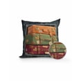 thumbnail image 1 of 1 Pack Outdoor Pillows Waterproof, 3D Optical Illusion Indoor/Outdoor Throw Pillows with Inserts, Vintage Shabby Chic Suitcase on Walls Decorative Pillow for Patio Furniture Chairs Couch, 1 of 8