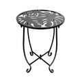 thumbnail image 1 of 1 Pack Outdoor Side Table, 14 Inch Small Round Outdoor End Table Metal Side Table, Weather Resistant Steel Patio Side Table for Patio Yard Balcony Garden Black, 1 of 8