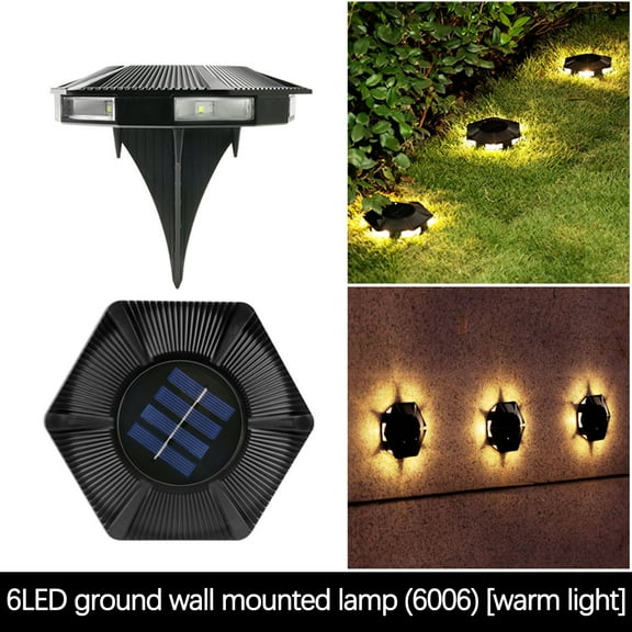 1 Pack Outdoor Solar Light Ground Garden Landscape Lights Super Brightness LED Waterproof In-Ground Lights Underground Lights