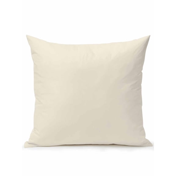 1 Pack Outdoor Throw Pillow, Cream Waterproof Pillow with Insert Included, Modern Pure Beige Decorative Accent Cushion Sofa Pillows for Patio Porch, 18 x 18 In