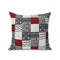 thumbnail image 1 of 1 Pack Outdoor Throw Pillow, Grey Red Checkered Waterproof Pillow with Insert Included, Modern Abstract Art Animals Trees Decorative Accent Cushion Sofa Pillows for Patio Porch, 16 x 16 In, 1 of 8