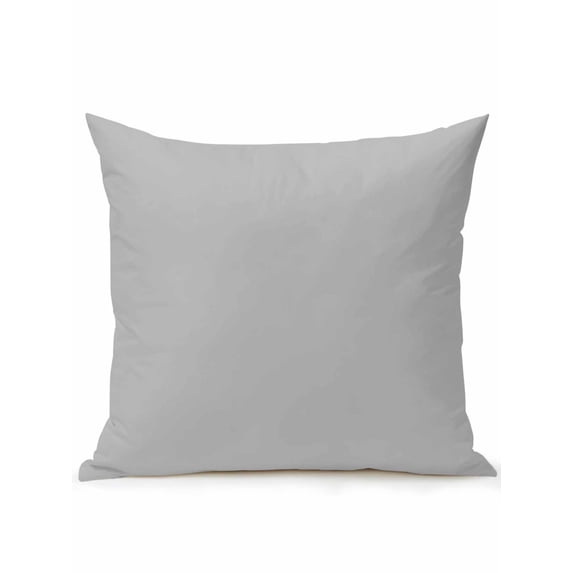 1 Pack Outdoor Throw Pillow, Grey Waterproof Pillow with Insert Included, Modern Pure Gray Decorative Accent Cushion Sofa Pillows for Patio Porch, 16 x 16 In