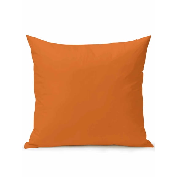 1 Pack Outdoor Throw Pillow, Orange Waterproof Pillow with Insert Included, Pure Orange Decorative Accent Cushion Sofa Pillows for Patio Porch, 16 x 16 In