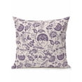 thumbnail image 1 of 1 Pack Outdoor Throw Pillow, Purple Spring Floral Waterproof Pillow with Insert Included, Summer Botanical Farmhouse Decorative Accent Cushion Sofa Pillows for Patio Porch, 18 x 18 In, 1 of 8