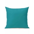 thumbnail image 1 of 1 Pack Outdoor Throw Pillow, Teal Waterproof Pillow with Insert Included, Turquoise Pure Teal Decorative Accent Cushion Sofa Pillows for Patio Porch, 16 x 16 In, 1 of 8