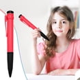 thumbnail image 1 of 1-Pack Oversized Ballpoint Pen Extra Large Novelty Writing Tool, 11" Giant Retractable Pen with Smooth Gel Ink, Funny Oversized Writing Tool for Desk Decoration Prank and Everyday Use, Red, By Harlik, 1 of 7